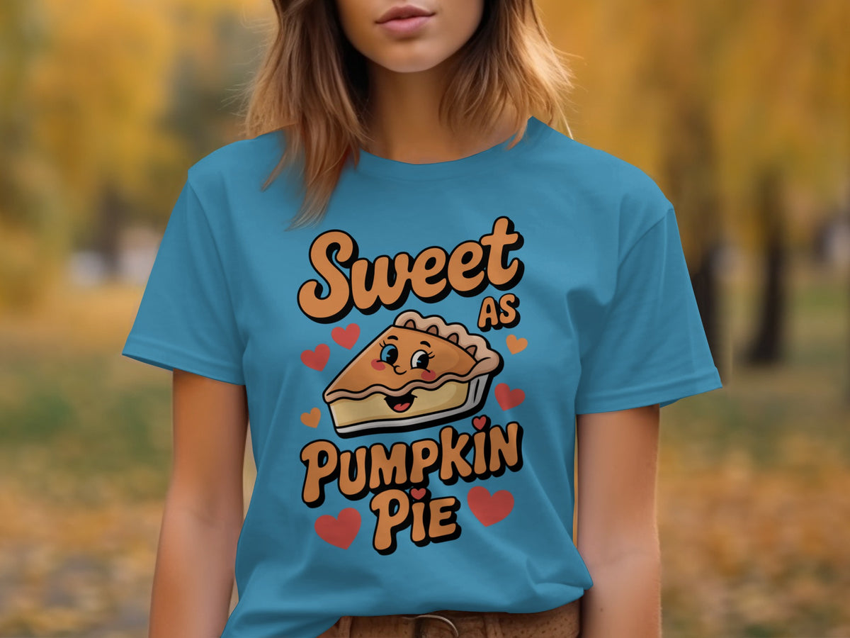 Sweet as Pumpkin Pie – Cute Women’s Thanksgiving T-Shirt