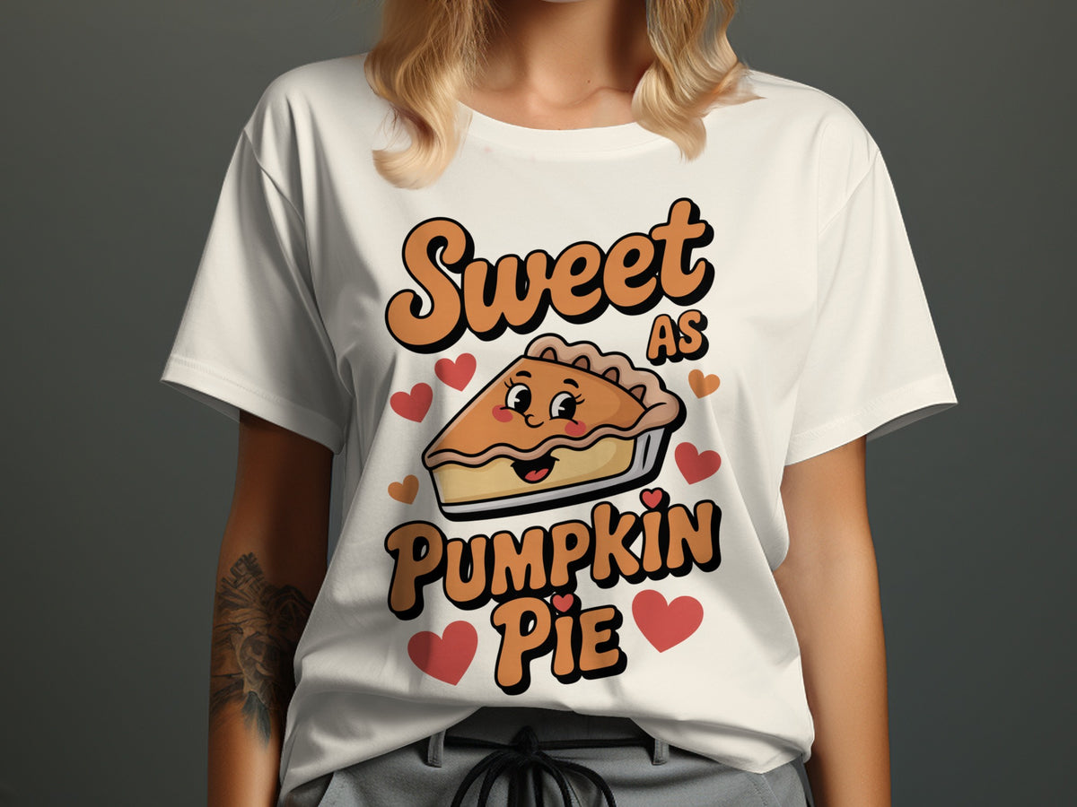 Sweet as Pumpkin Pie – Cute Women’s Thanksgiving T-Shirt