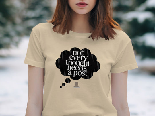 not every thought needs a post t-shirt with thought bubble — women’s graphic tee
