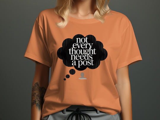 not every thought needs a post t-shirt with thought bubble — women’s graphic tee