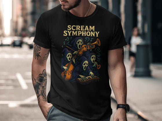 Halloween T-Shirt Men – Scream Symphony Orchestra