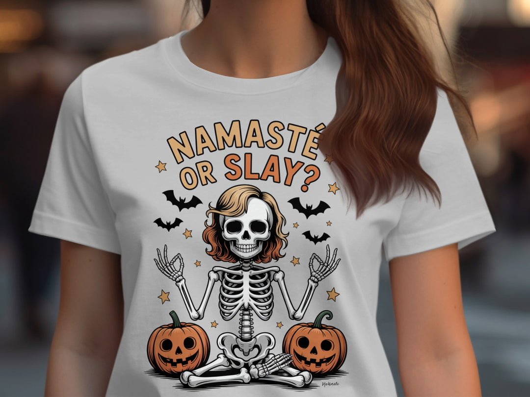 Halloween T-Shirt for Women – Namaste or Slay?