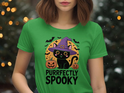 Halloween T-Shirt for Women – Purrfectly Spooky