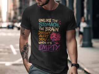 Funny Men's T-Shirt – Empty Brain Alert